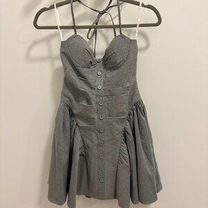 Miss Circle Grey Mini Dress